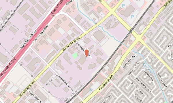 Map of the Burlington office
