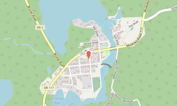 Map of the Muskoka office